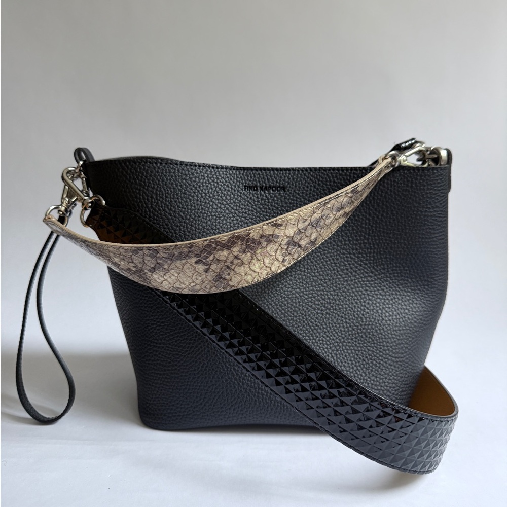 New Find Kapoor Pingo Bucket Bag Black Crossbody